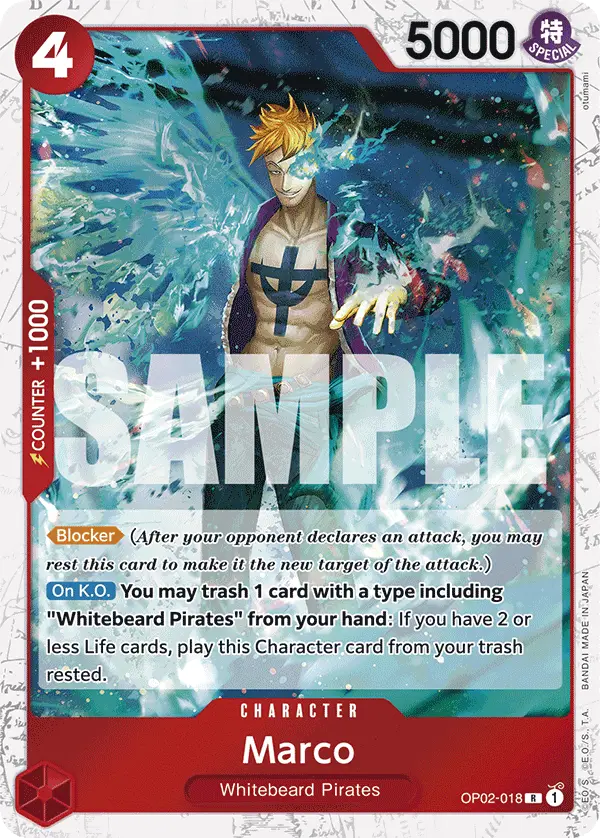 Marco (Jolly Roger Foil), Premium Booster -The Best- OP02-018
