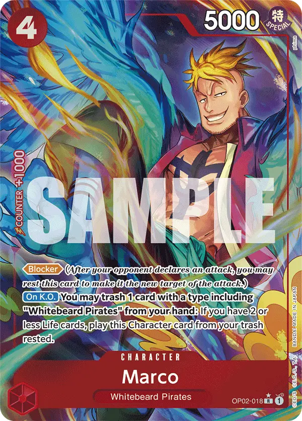 Marco (Alt Art), Premium Booster -The Best- OP02-018