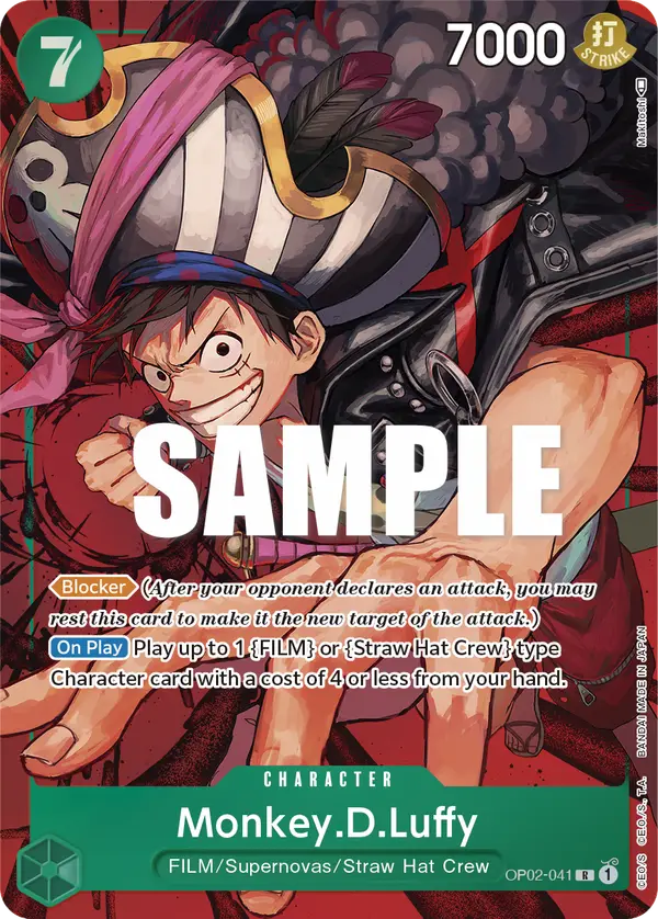 Monkey.D.Luffy (Alt Art), Paramount War OP02-041