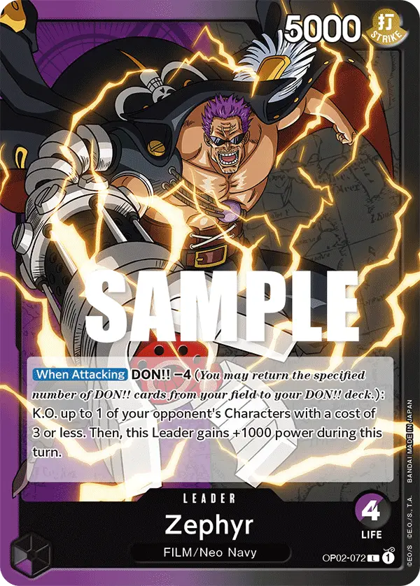 Zephyr, Paramount War OP02-072