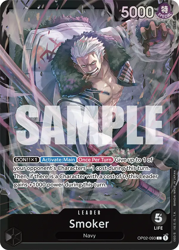 Smoker, Starter Deck 19 BLACK Smoker OP02-093