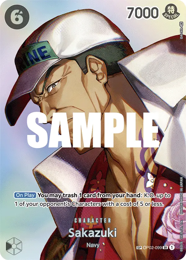 Sakazuki (SP), Kingdoms of Intrigue OP02-099