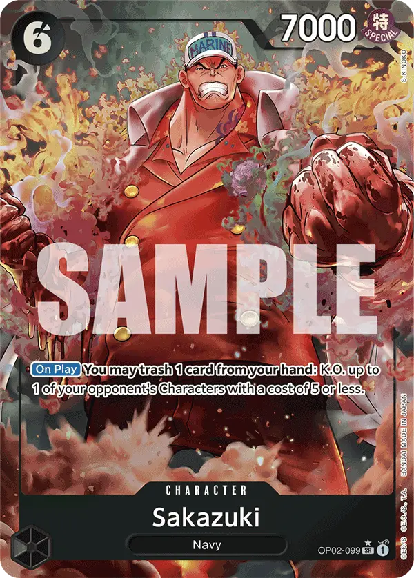 Sakazuki (Alt Art), Premium Booster -The Best- OP02-099