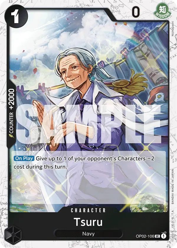 Tsuru (Jolly Roger Foil), Premium Booster -The Best- OP02-106
