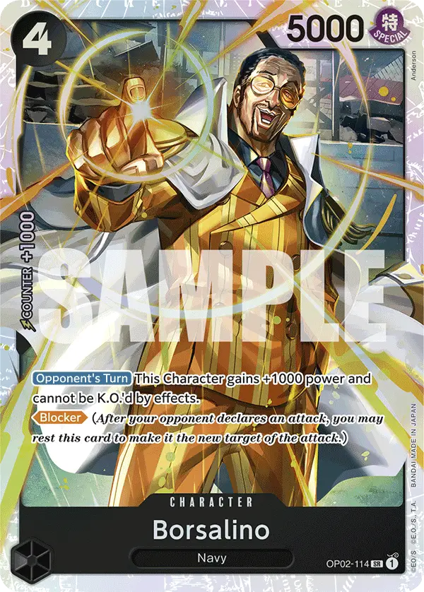 Borsalino (Reprint), Premium Booster -The Best- OP02-114
