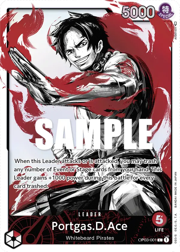 Portgas.D.Ace (Alt Art), Pillars of Strength OP03-001