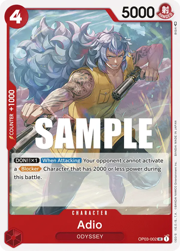 Adio, Pillars of Strength OP03-002