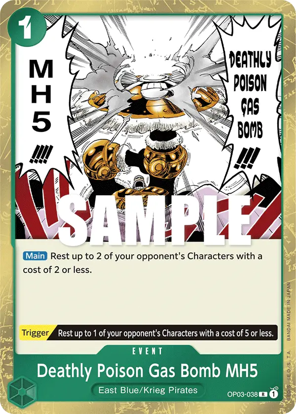 Deathly Poison Gas Bomb MH5, Pillars of Strength OP03-038