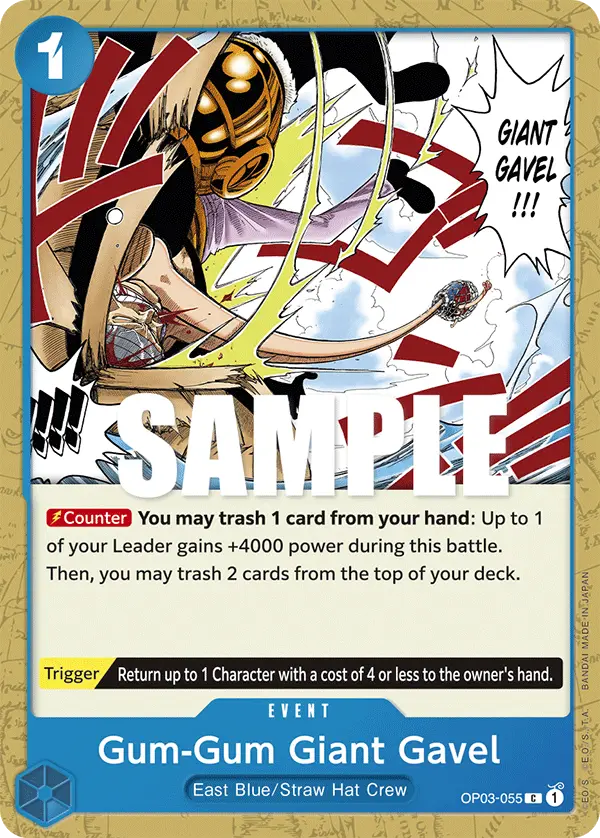 Gum-Gum Giant Gavel, Pillars of Strength OP03-055