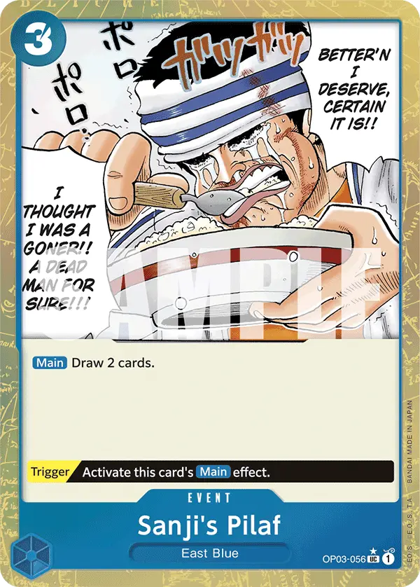 Sanji's Pilaf (Textured Foil), Premium Booster -The Best- OP03-056
