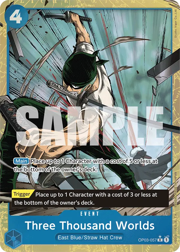 Three Thousand Worlds (Alt Art), Premium Booster -The Best- OP03-057
