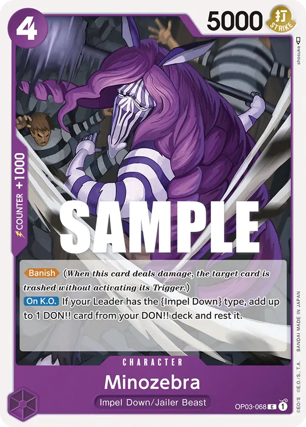 Minozebra, Pillars of Strength OP03-068