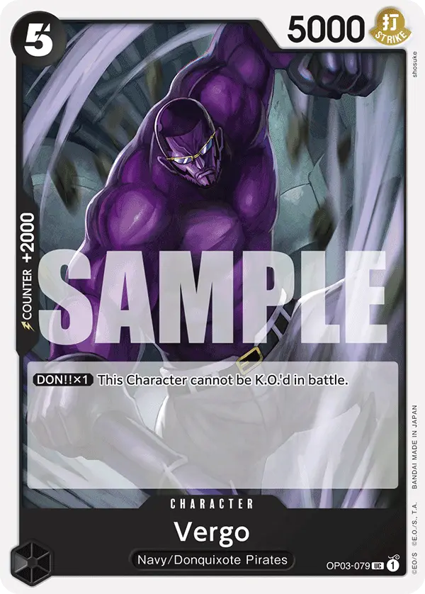 Vergo, Starter Deck 19 BLACK Smoker OP03-079
