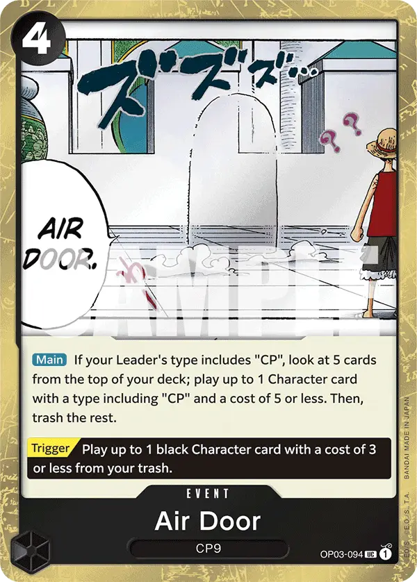 Air Door (Jolly Roger Foil), Premium Booster -The Best- OP03-094