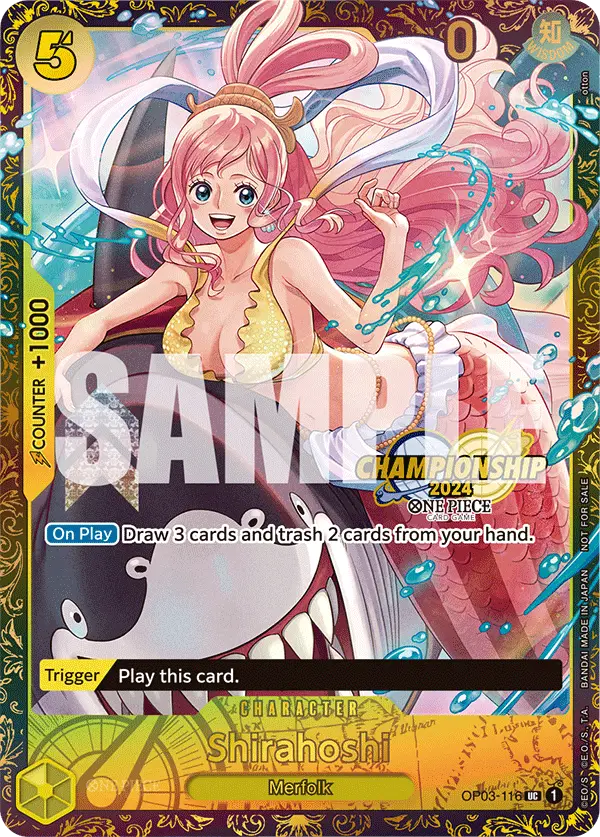 Shirahoshi (October Championship 2024 Online Regional), One Piece Promotion Cards OP03-116