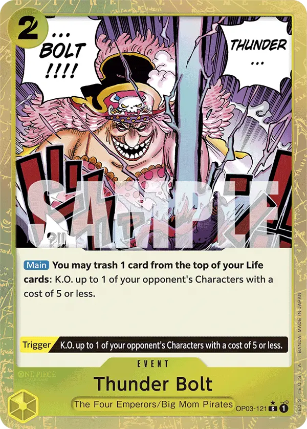 Thunder Bolt (Textured Foil), Premium Booster -The Best- OP03-121