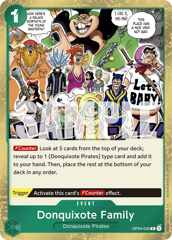 Donquixote Family (Jolly Roger Foil), Premium Booster -The Best- OP04-036