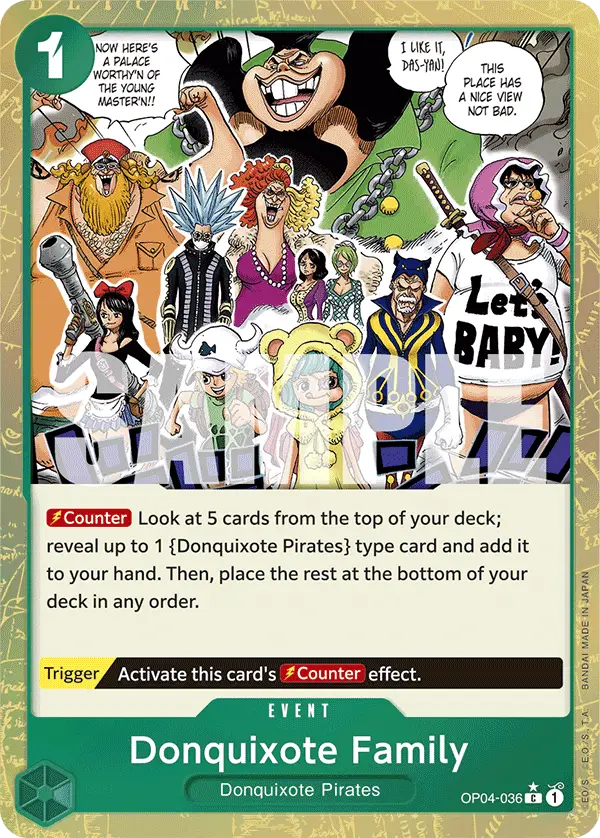Donquixote Family (Textured Foil), Premium Booster -The Best- OP04-036