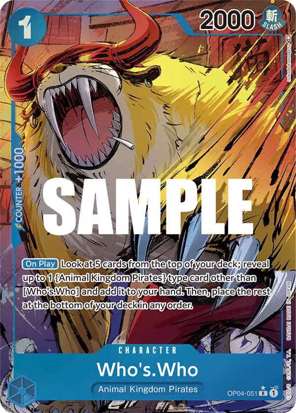 Who's.Who (Alt Art), Kingdoms of Intrigue OP04-051