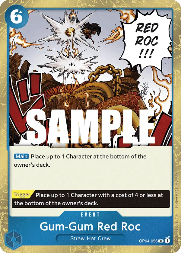 Gum-Gum Red Roc, Kingdoms of Intrigue OP04-056