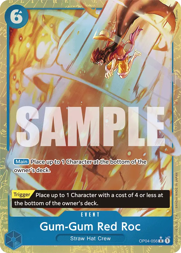Gum-Gum Red Roc (Alt Art), Premium Booster -The Best- OP04-056