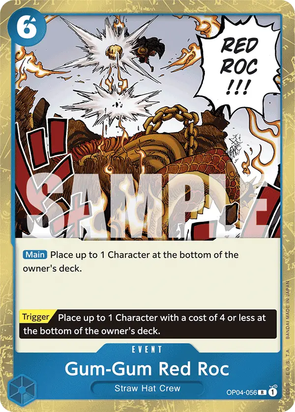 Gum-Gum Red Roc (Jolly Roger Foil), Premium Booster -The Best- OP04-056