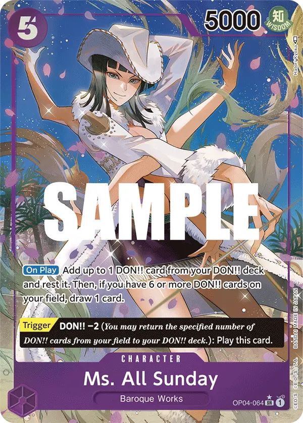 Ms. All Sunday (Alt Art), Kingdoms of Intrigue OP04-064