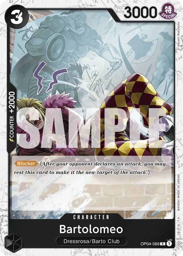 Bartolomeo (Jolly Roger Foil), Premium Booster -The Best- OP04-089