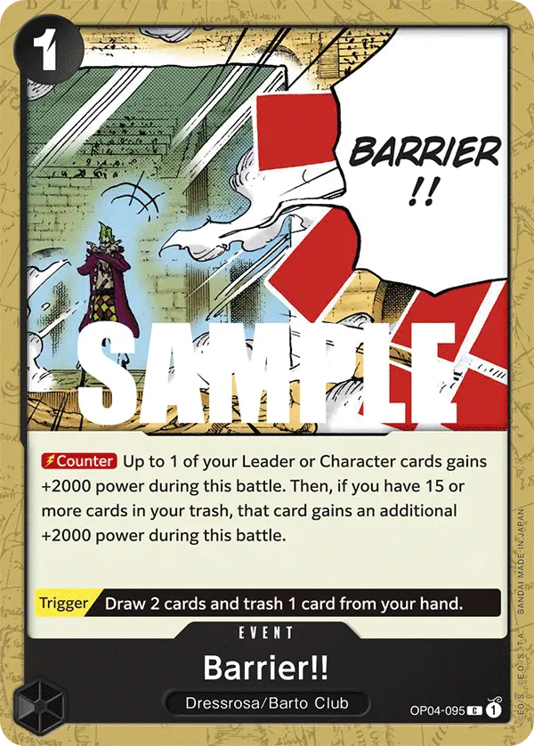 Barrier!!, Kingdoms of Intrigue OP04-095