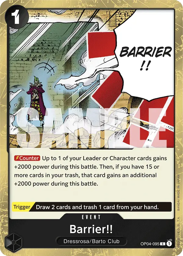 Barrier!! (Jolly Roger Foil), Premium Booster -The Best- OP04-095