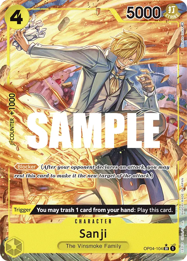 Sanji (Alt Art), Kingdoms of Intrigue OP04-104