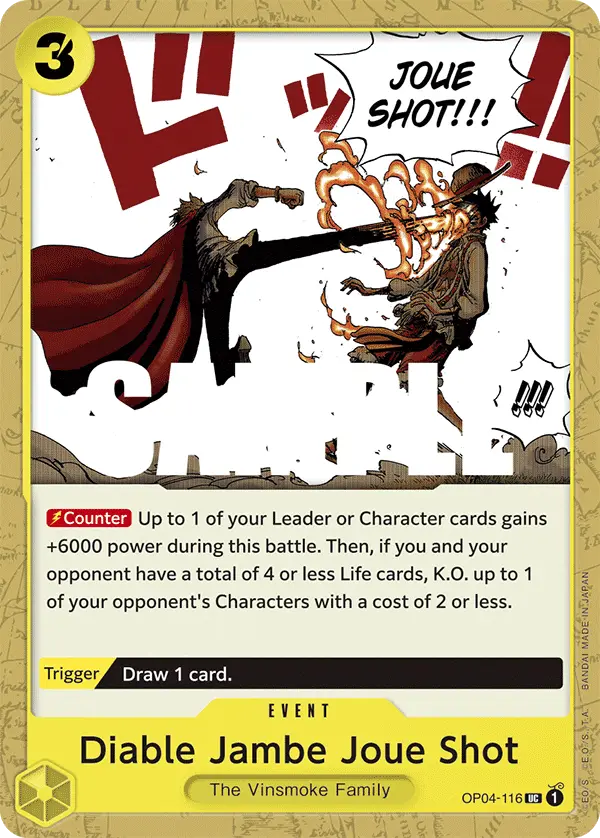 Diable Jambe Joue Shot, Kingdoms of Intrigue OP04-116