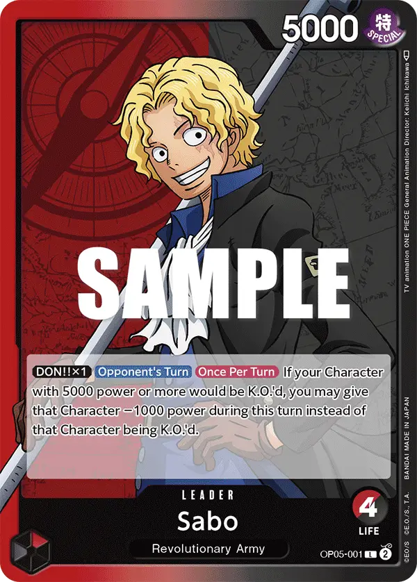 Sabo, Awakening of the New Era OP05-001