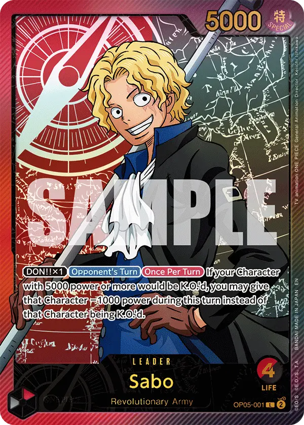Sabo (SP), Extra Booster: Anime 25th Collection OP05-001
