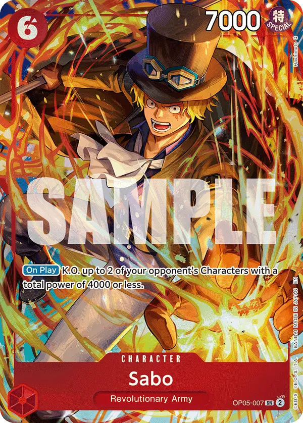 Sabo (Illustration Box Vol.5), One Piece Promotion Cards OP05-007