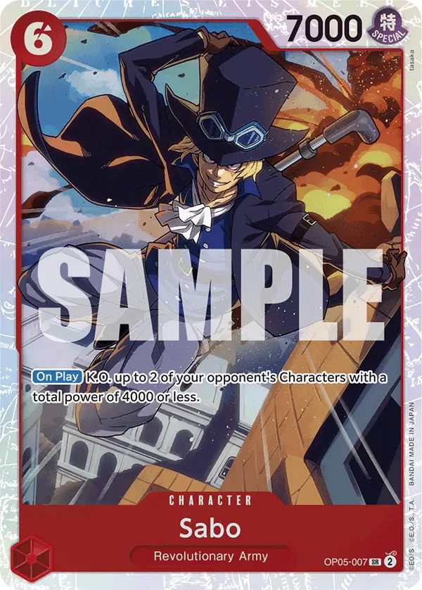Sabo (Reprint), Premium Booster -The Best- OP05-007