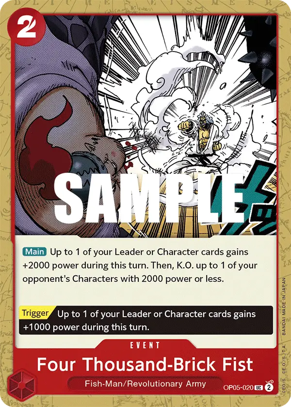 Four Thousand-Brick Fist, Awakening of the New Era OP05-020
