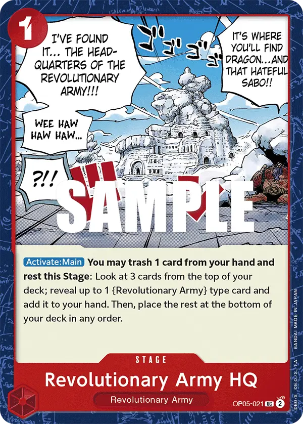 Revolutionary Army HQ, Awakening of the New Era OP05-021