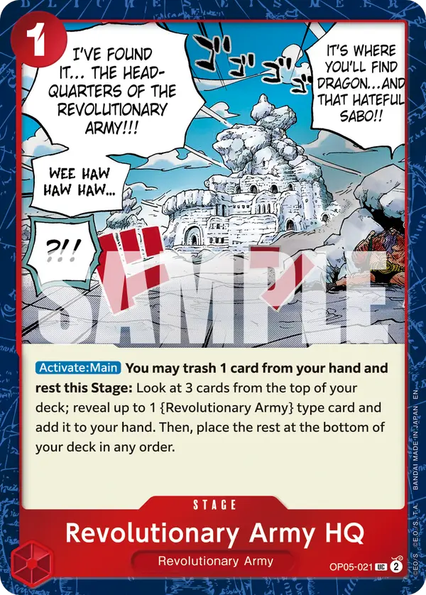 Revolutionary Army HQ (Pirate Foil), Premium Booster -The Best- Vol. 2 OP05-021