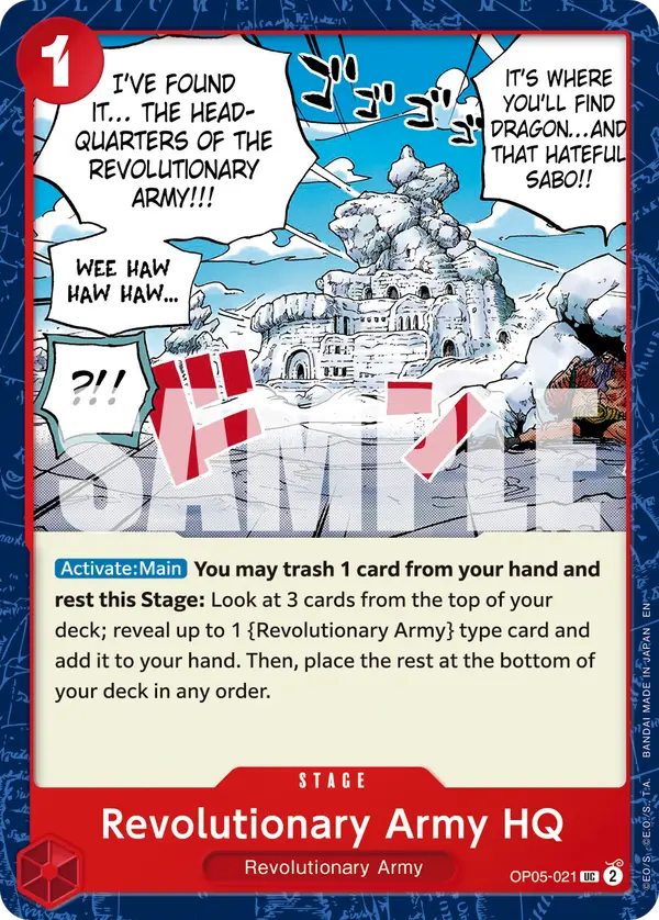 Revolutionary Army HQ (Reprint), Premium Booster -The Best- Vol. 2 OP05-021