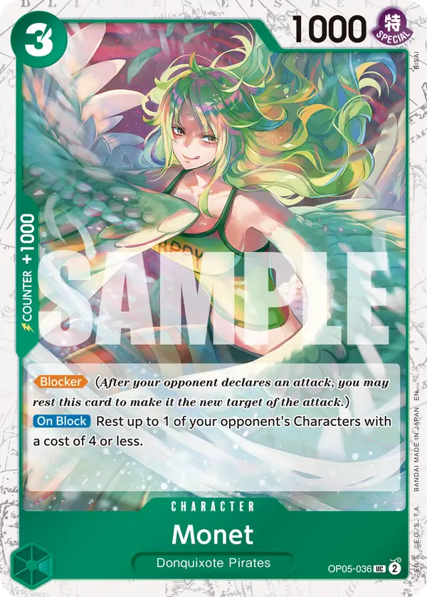 Monet (Pirate Foil), Premium Booster -The Best- Vol. 2 OP05-036