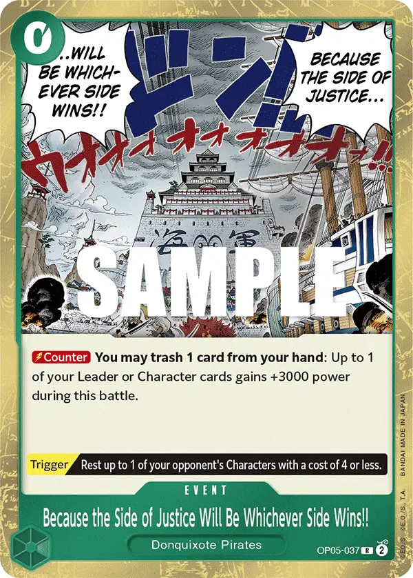 Because the Side of Justice Will Be Whichever Side Wins!!, Awakening of the New Era OP05-037