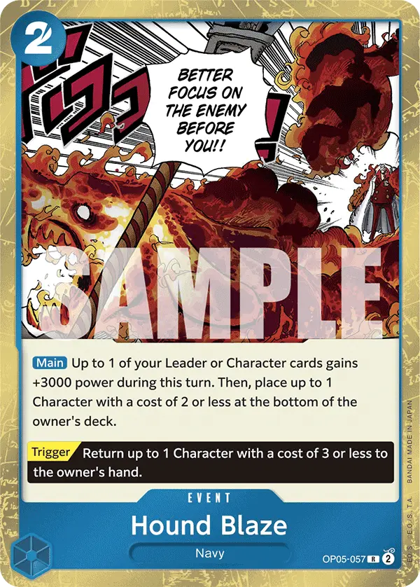 Hound Blaze (Jolly Roger Foil), Premium Booster -The Best- OP05-057
