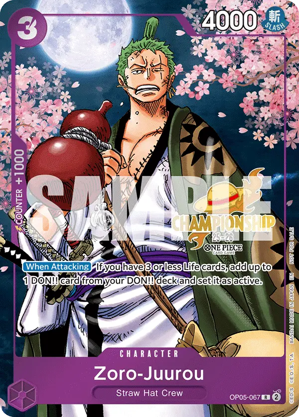 Zoro-Juurou (CS 25-26 Event Pack), One Piece Promotion Cards OP05-067