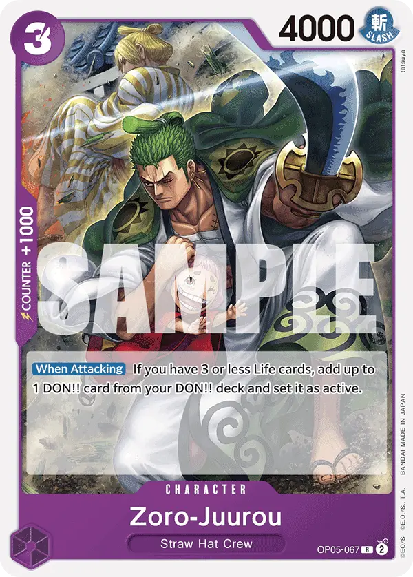 Zoro-Juurou, Starter Deck 18 PURPLE Monkey.D.Luffy OP05-067
