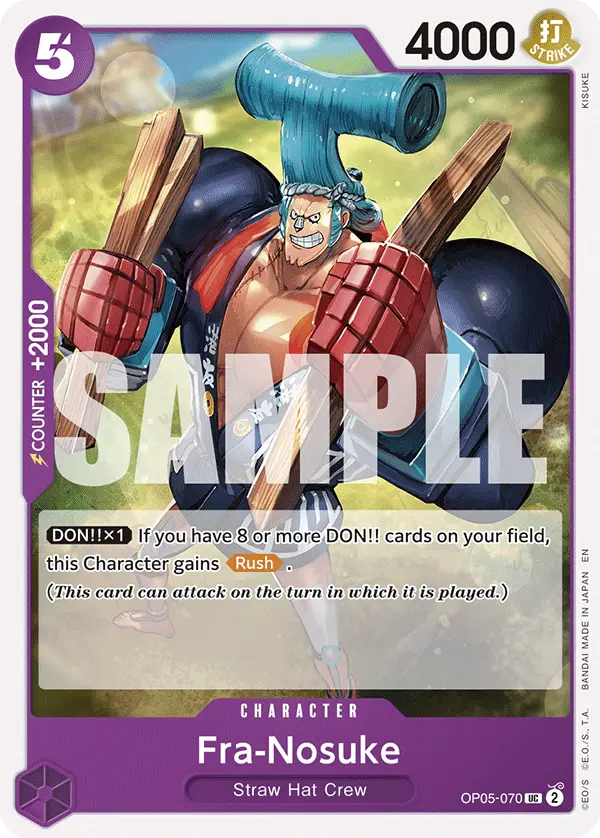 Fra-Nosuke (Reprint), Starter Deck 26 PURPLE/BLACK Monkey.D.Luffy OP05-070