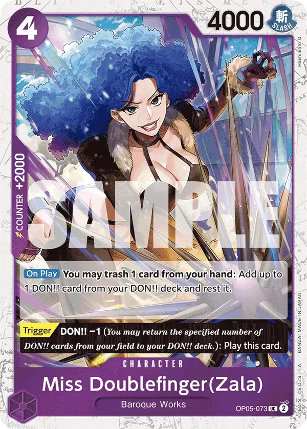 Miss Doublefinger (Zala Jolly Roger Foil), Premium Booster -The Best- OP05-073