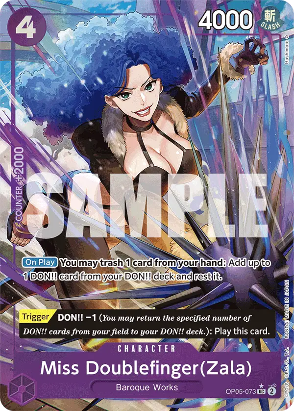 Miss Doublefinger (Zala Full Art), Premium Booster -The Best- OP05-073
