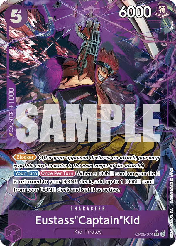 Eustass"Captain"Kid (Alt Art), Premium Booster -The Best- OP05-074