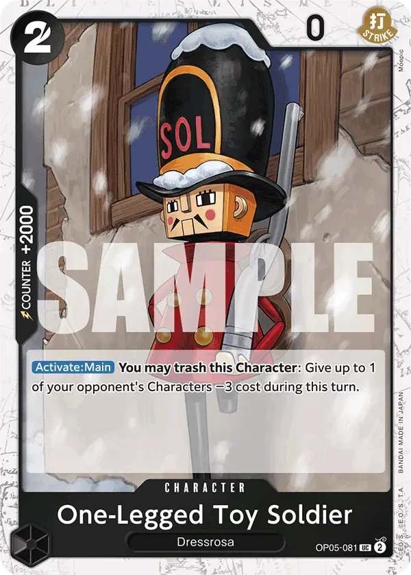 One-Legged Toy Soldier (Jolly Roger Foil), Premium Booster -The Best- OP05-081